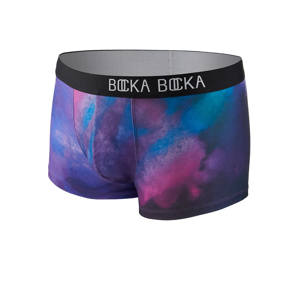 The Bocka Bocka Galassia Supernova mens designer trunks - Mannequin photo – Front