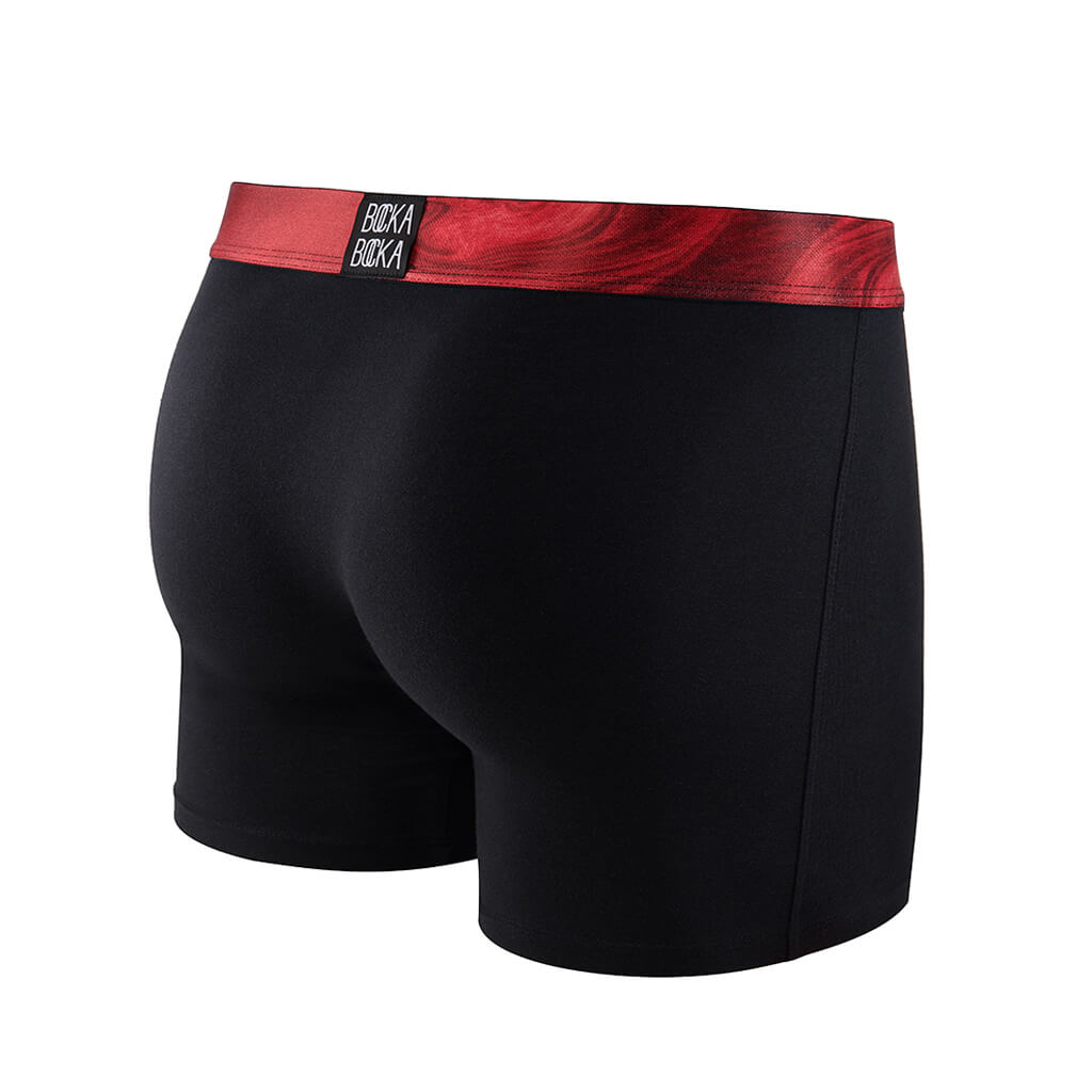 Multipack Mens Designer Underwear Boxer Briefs Purple Red Bocka Bocka
