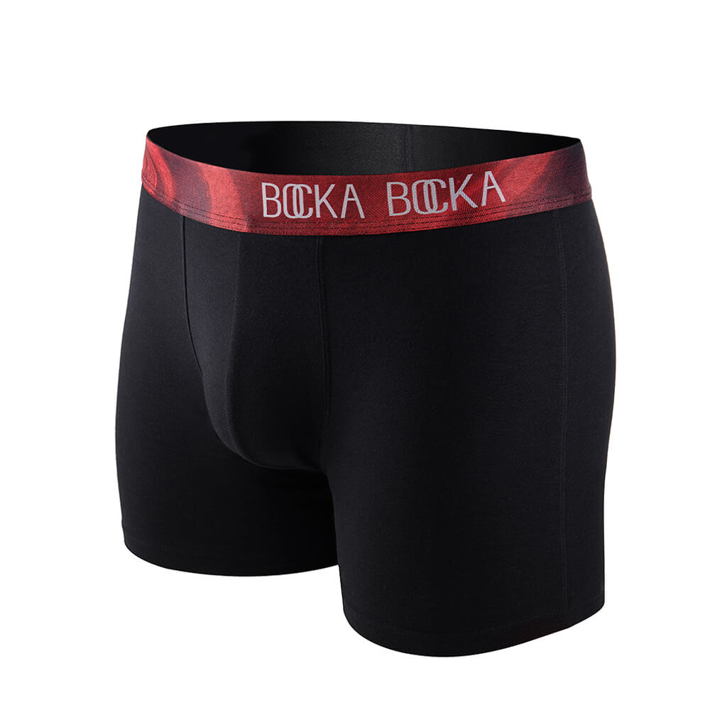 The Bocka Bocka Diavolo Midnight mens designer boxer briefs - Mannequin photo – Front