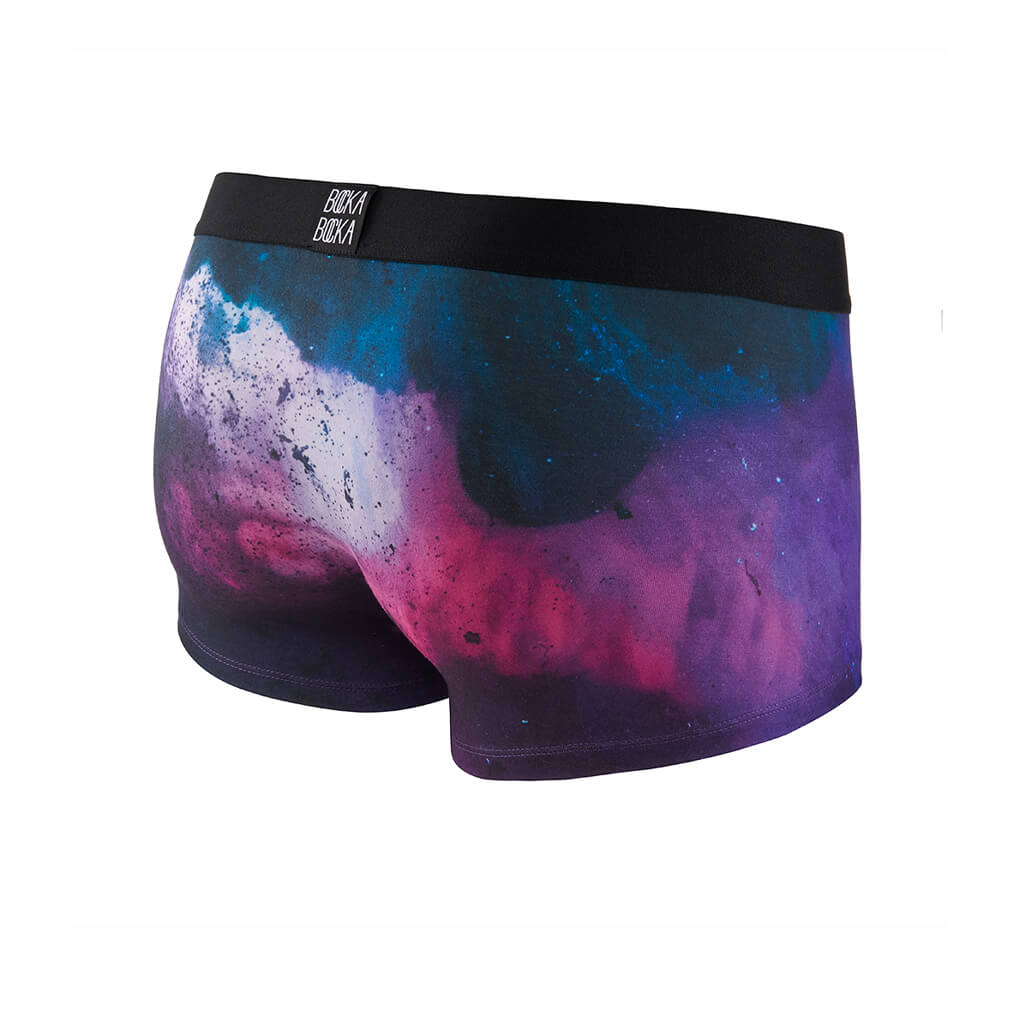The Bocka Bocka Galassia Supernova mens designer trunks - Mannequin photo – Back