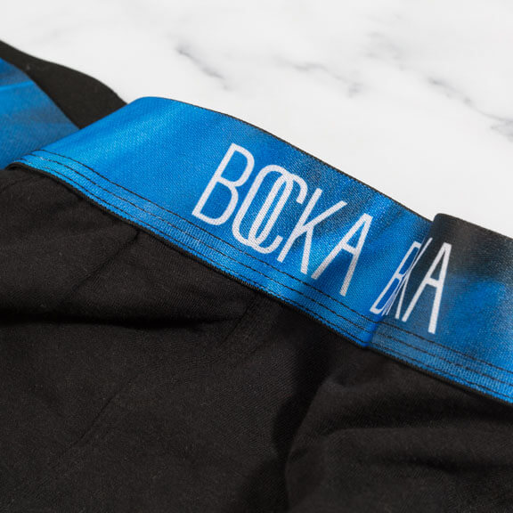 Close-up of our stunning Onde waistband