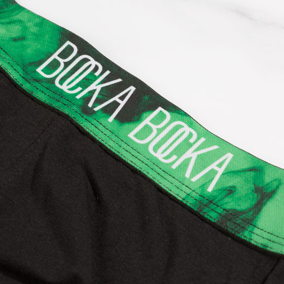 Close-up of our stunning Primavera printed waistband